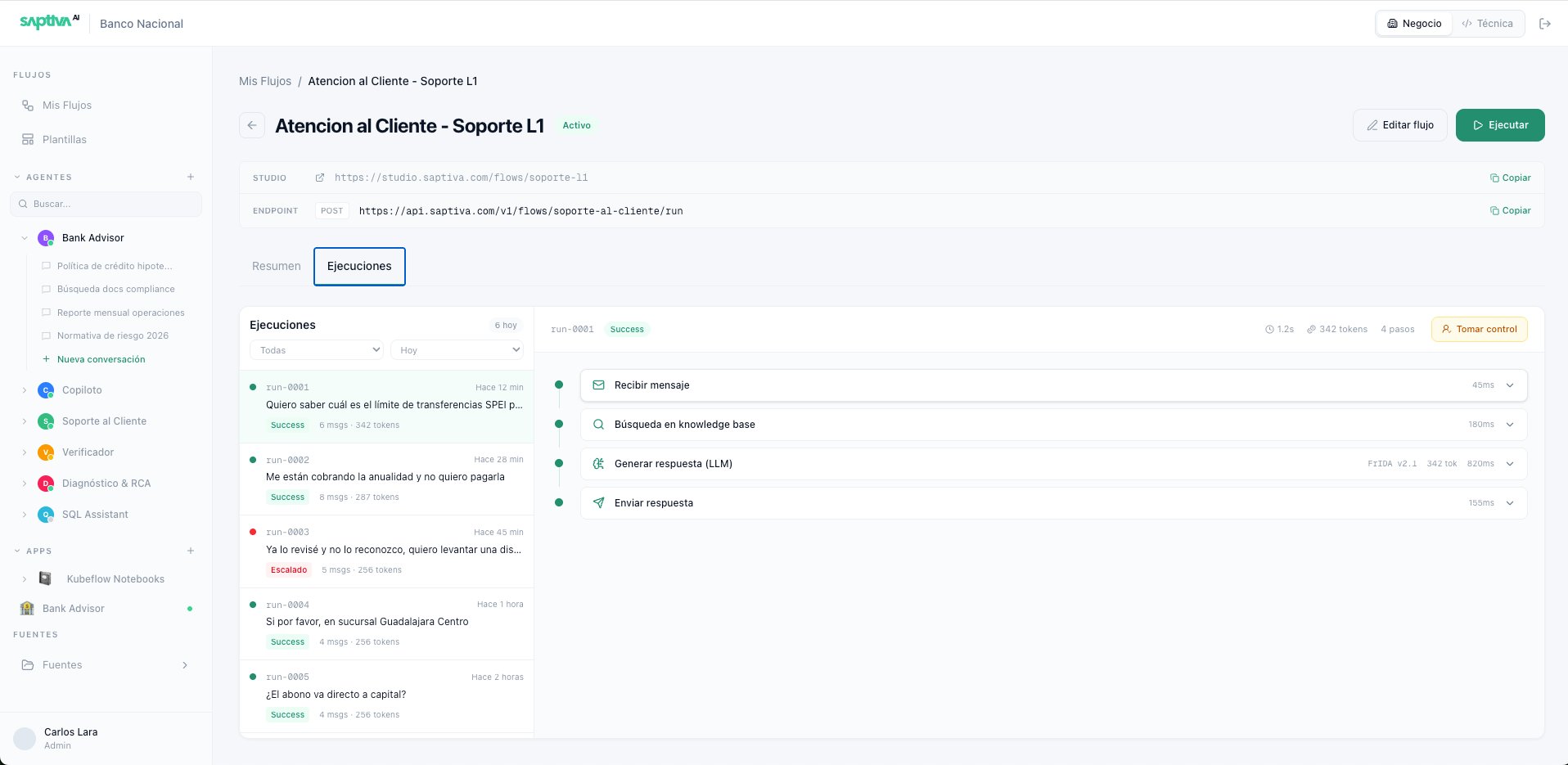 Pre-built workflow templates for banking covering credit origination, risk, compliance, and reconciliation.
